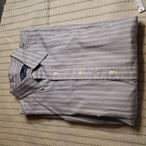 polo Ralph Lauren men's gray/white longsleeve button down large